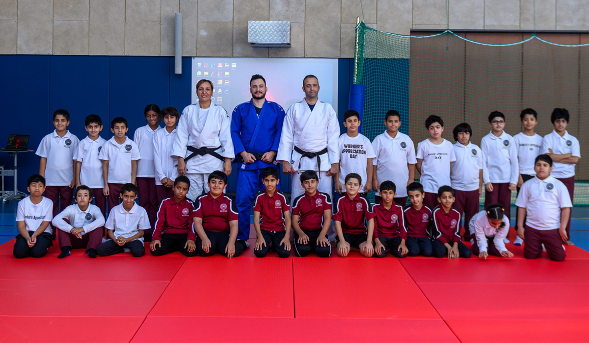 Students Receive an Introduction to Judo Ahead of the World Championships in Qatar
